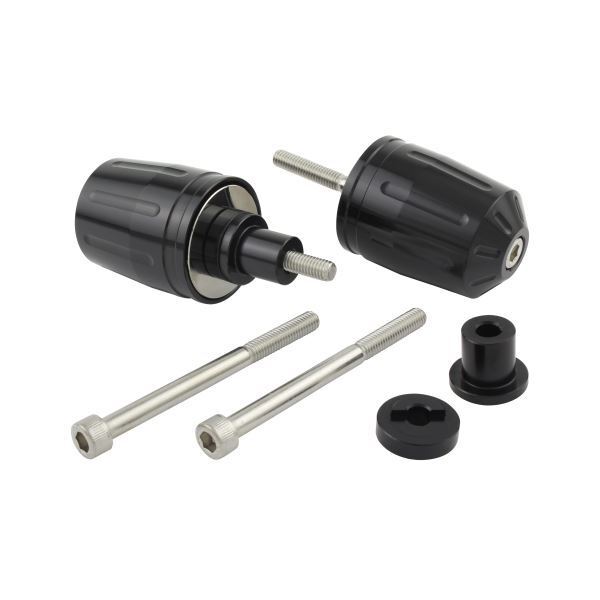 Ninja650/ニンジャ650(2017-2020) 用 ウルトラヘビーバーエンドキャップ T2 M6タイプ ブラック|ポッシュフェイス/POSH拍卖