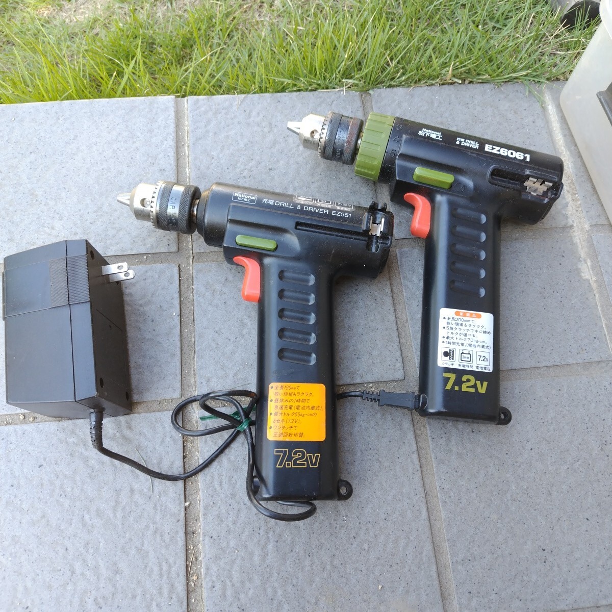 ナショナル充電式ドリルドライバー EZ551 EZ60612台で (中古)拍卖
