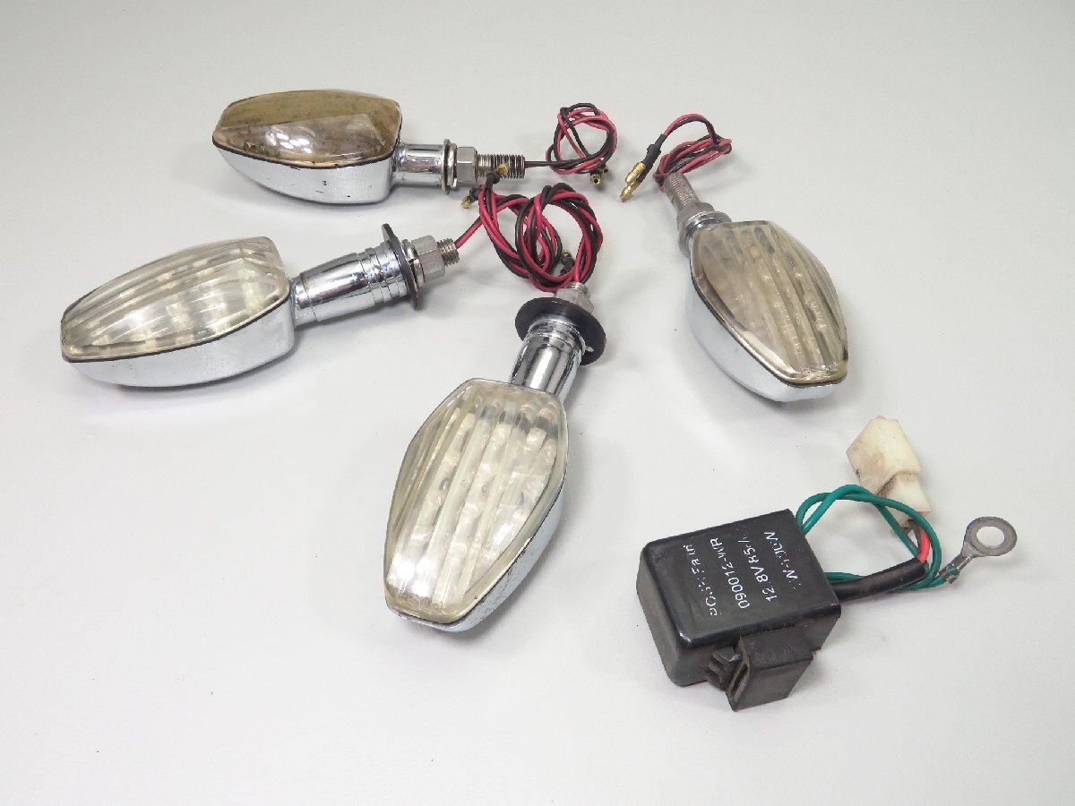 XJR1300/RP01J 社外 汎用 フロント&リア/前後 LED ウインカー 1台分 リレー付き 検 ノーマル カスタム レストア 1 XJR1200/4KG/RP03J拍卖