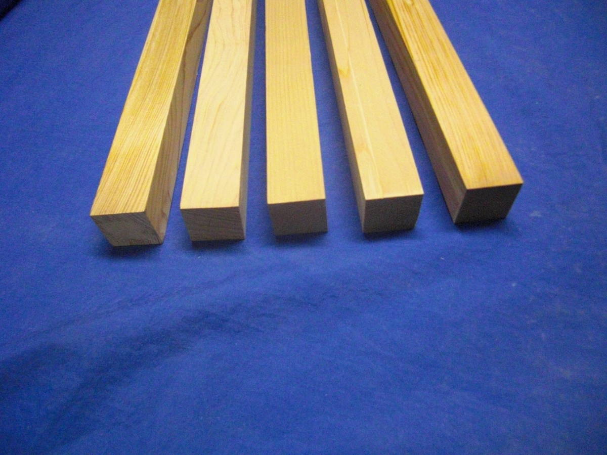 ◆◇桧 『無節』工作材料 長さ600mm×厚み30mm×巾30mm 5本set カンナ仕上◇◆拍卖