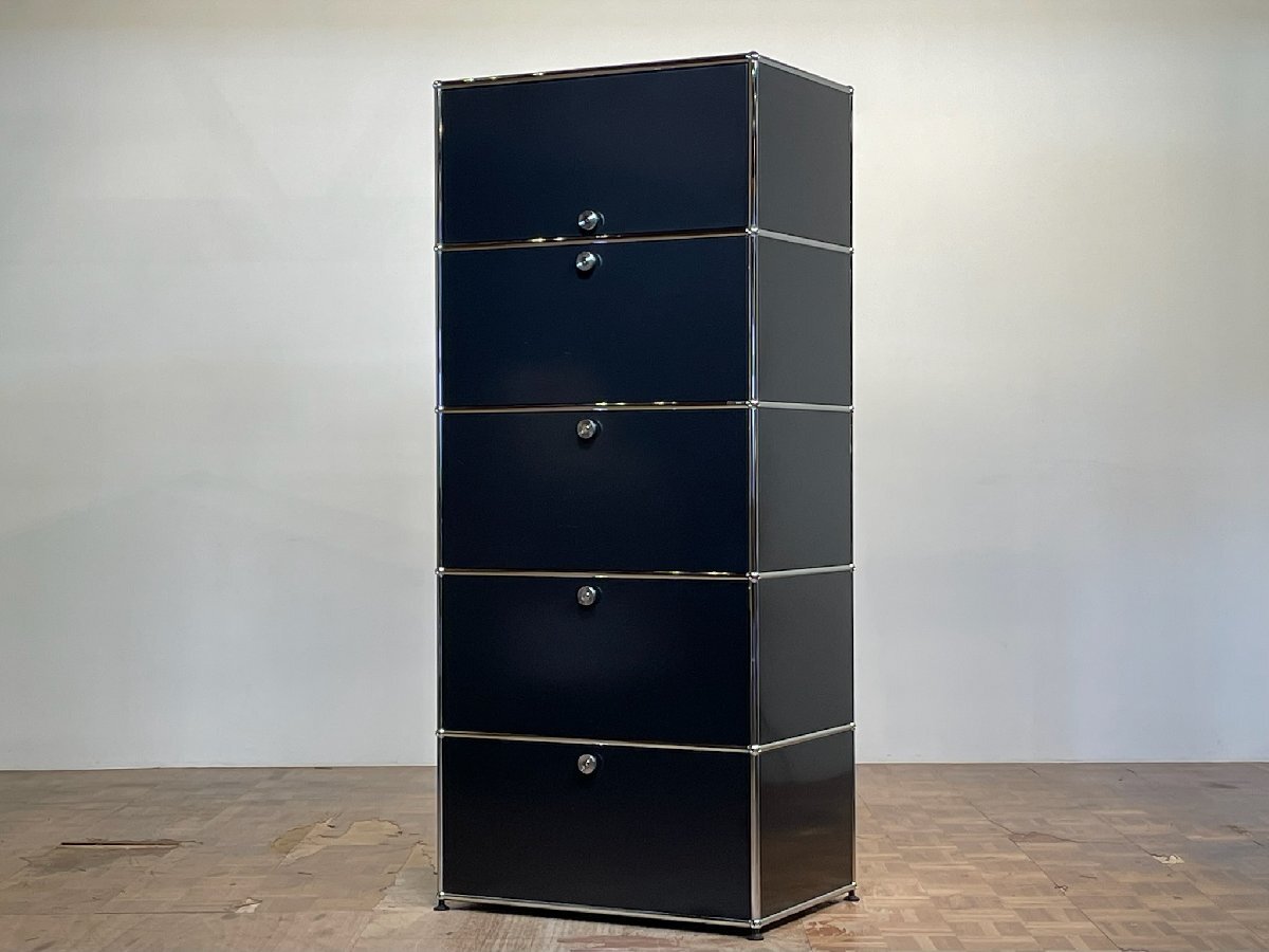 -gs267|USM Haller 名作 ミドルサイドボードマルチユニット5ドロップダウンキャビネットシェルフラック|コンランショップ カッシーナ拍卖