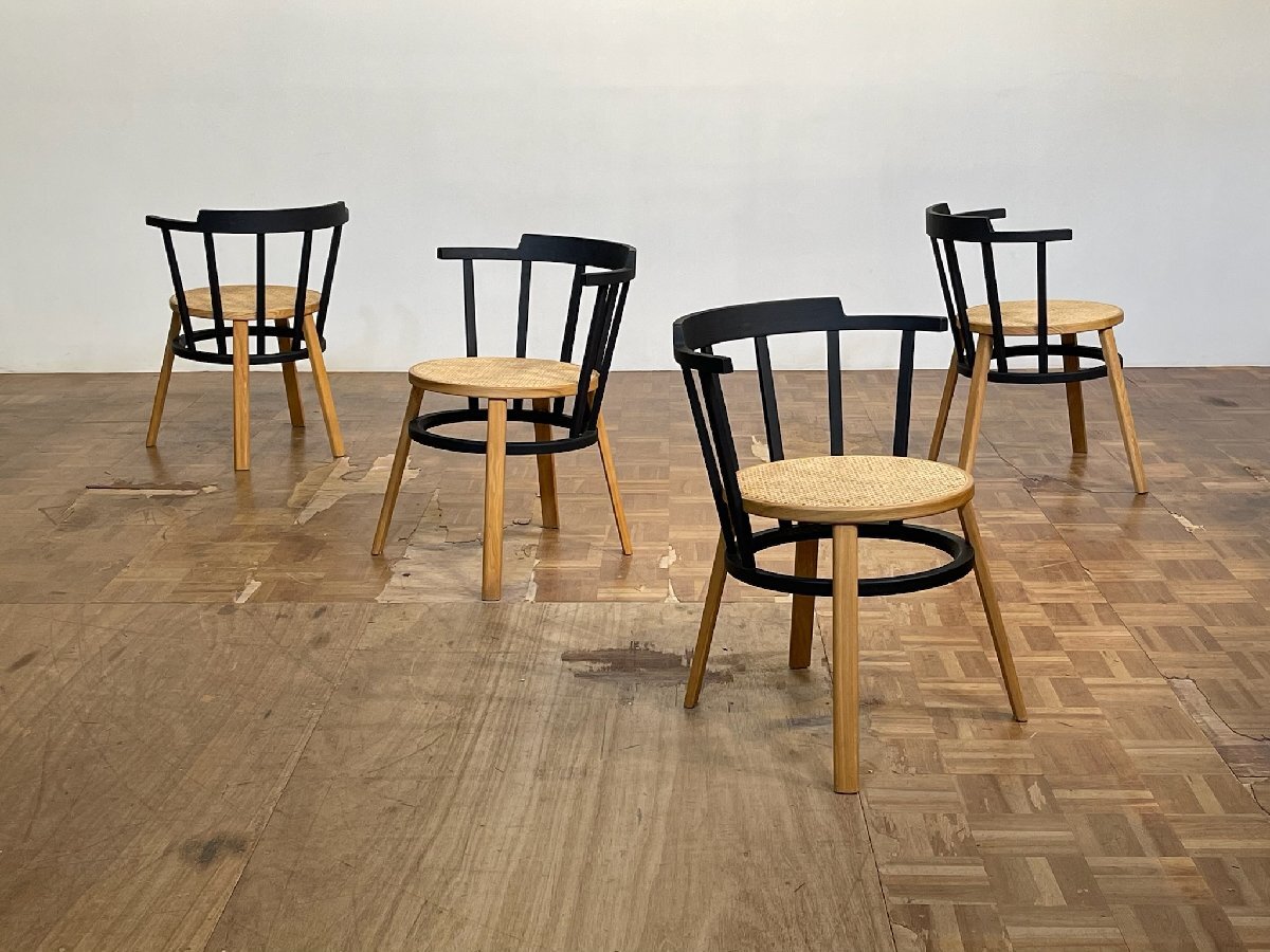 ts4298/|Time&Style 名作 DRILL DESIGN OFFSET/オフセット ウィンザーダイニングチェア×4|デパドヴァ カッシーナ タイムアンドスタイル拍卖