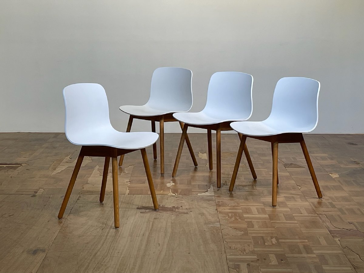 -ts3220/|HAY 名作 Hee Welling オーク無垢 ABOUT A/アバウトア ダイニングチェア×4|ヘイ フリッツハンセン ヴィトラ カフェ 店舗 什器拍卖