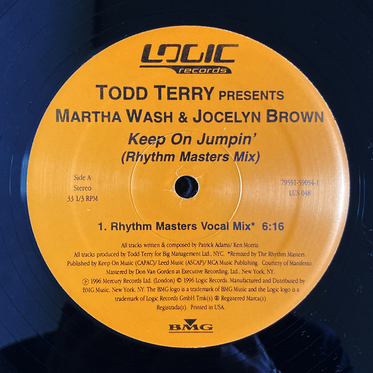 Todd Terry Presents Martha Wash & Jocelyn Brown「Keep On Jumpin' (Rhythm Masters Mix)」拍卖
