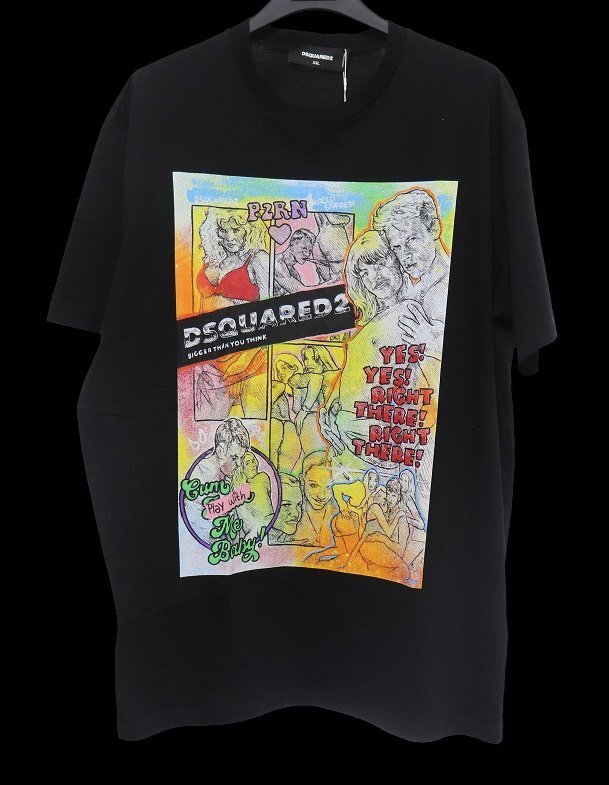 DSQUARED2 ディースクエアード2新品メンズ半袖TシャツXXL 59400円伊製拍卖