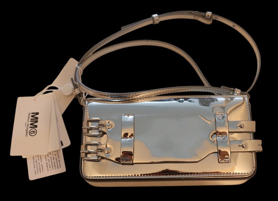 MM6 Maison Margielaメゾン 新品 2WAYバック 178300円伊製シルバー拍卖