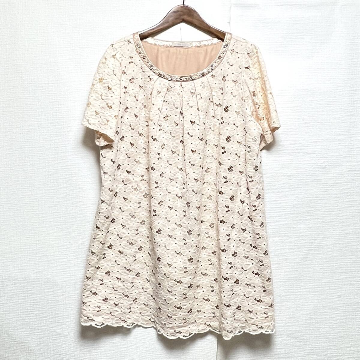 即決 ローズティアラ Rose Tiara チュニック ワンピース サイズ46 肌色系 ゆうパケットポスト可 (904155)拍卖