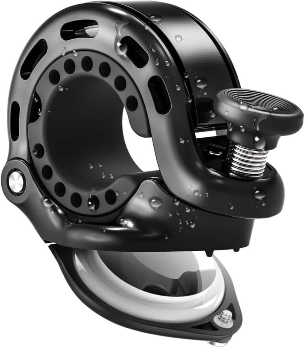 自転車 ベル AirTag用 サイクルベル リング型 隠れ式 軽量 大音量 爽やかな音色 アルミ合金 拍卖