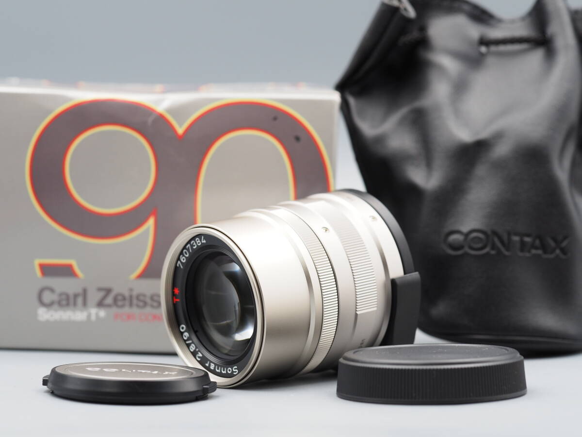 コンタックス CONTAX Carl Zeiss Sonnar 90mm F2.8 T* マニュアル レンズ 59拍卖