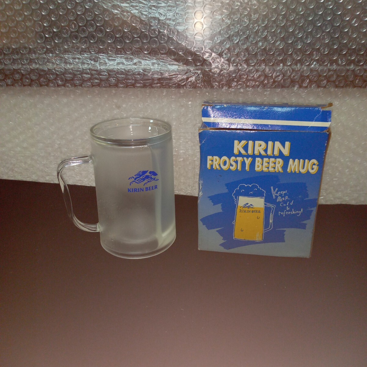 雑A-029/ キリン ジョッキ グラス ウィスキー ビール レトロ くり返し 繰り返し何度でもご使用位ただけます ヒビあり/L11/70903拍卖