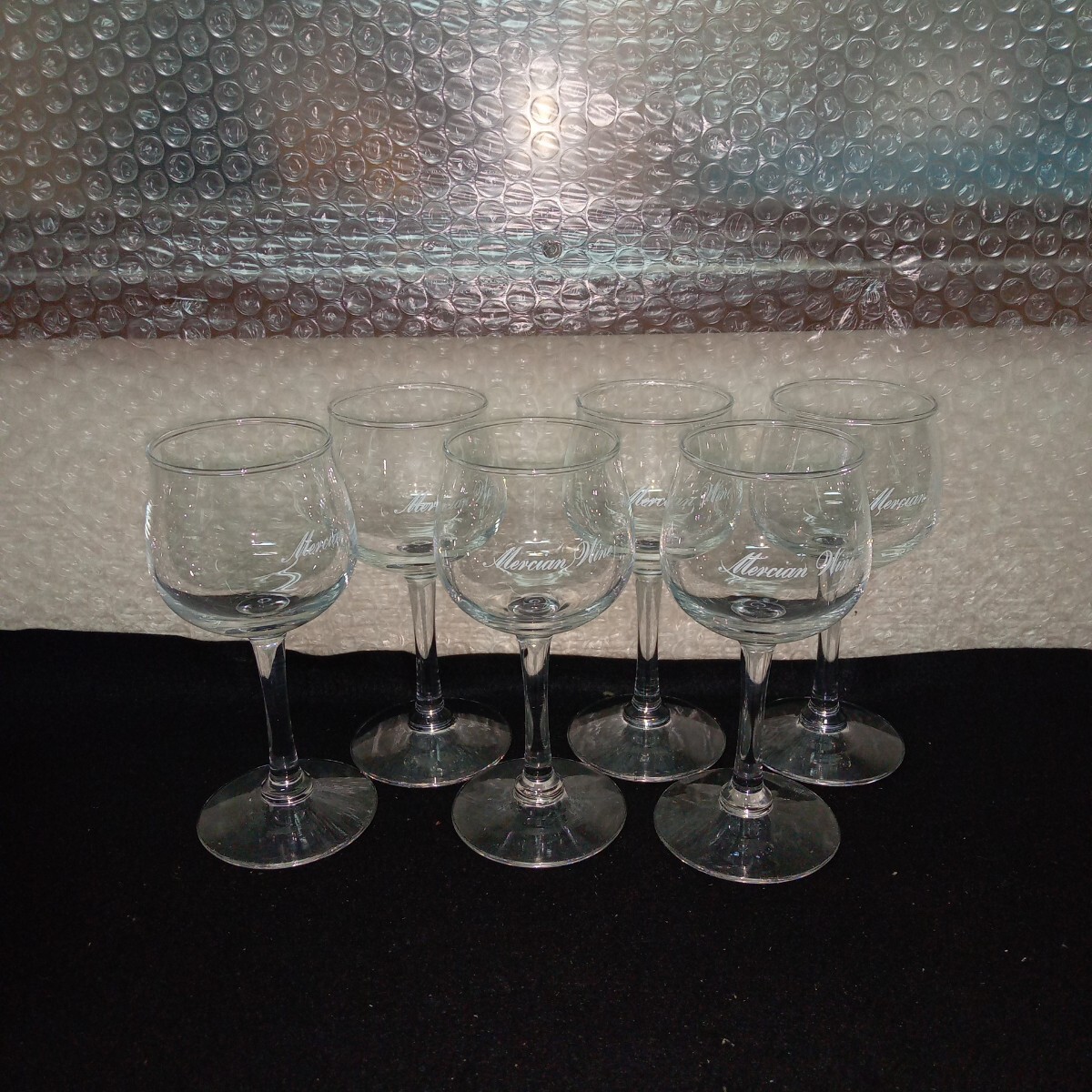 雑A-032/ MERCIAN GLASS メルシャン ワイングラス 6個入り お洒落 ワイン 箱付き おしゃれ シャンパングラス/L11/70910拍卖