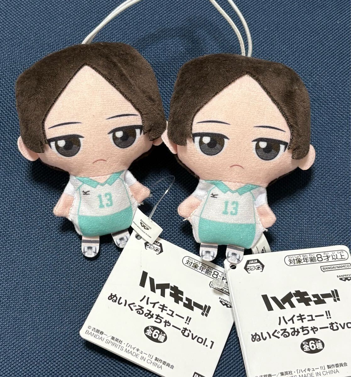 新品・タグ付き【国見英】2個セット ハイキュー ぬいぐるみちゃーむvol.1 青葉城西 ぬいぐるみチャーム マスコット拍卖