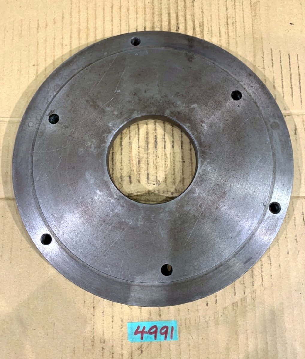 《4991》旋盤 フランジ バックプレート 面盤 直径270mm拍卖