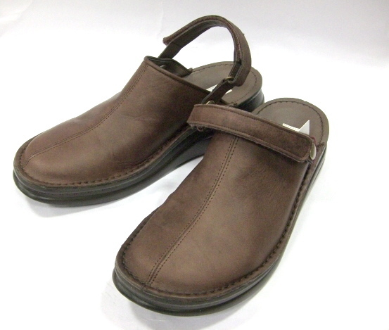 痛くない柔かクッション 24.0 SPORTS NINE 8171 DBR スポーツナイン 前かぶり つま先カバー 2WAY サンダル 婦人 レディース サボ クロッ拍卖