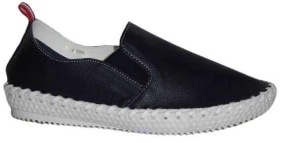 即決 Michaela La Spada FR105 ネイビー M 柔らかクッション かかと踏めるスリッポン 婦人 レディース エスパドリーユ カジュアル拍卖