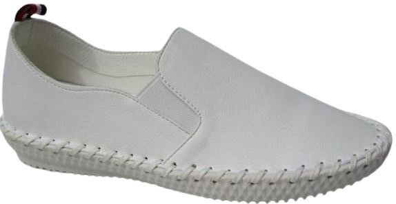 即決 L(24cm) Michaela La Spada FR105 白 柔らかクッション かかと踏めるスリッポン 婦人 レディース エスパドリーユ カジュアル拍卖