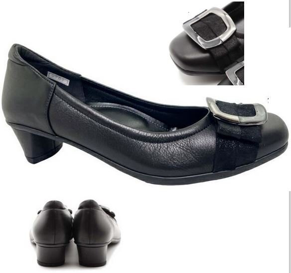 足が痛くならない柔らか靴 小さい スモールサイズ 現品限り 21.5 NINE DI NINE 9701 黒 ナインデナイン 本革 婦人 靴 レディース パンプス拍卖