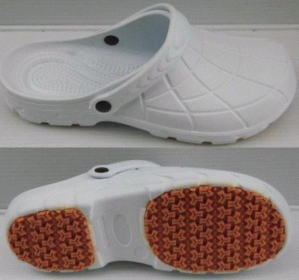 コックシューズ SS(22.5~23cm) 完全防水 防滑底 カルカル仕事人 HM9050 白 婦人 レディース サンダル クロッグ サボ 仕事履き 厨房拍卖