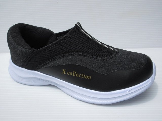 手ぶらでずっぽり ハンズフリー スリッポン 26.0 超軽量 幅広 X Collection 1432 ブラック 紳士 メンズ スニーカー 作業履き デイサービ拍卖
