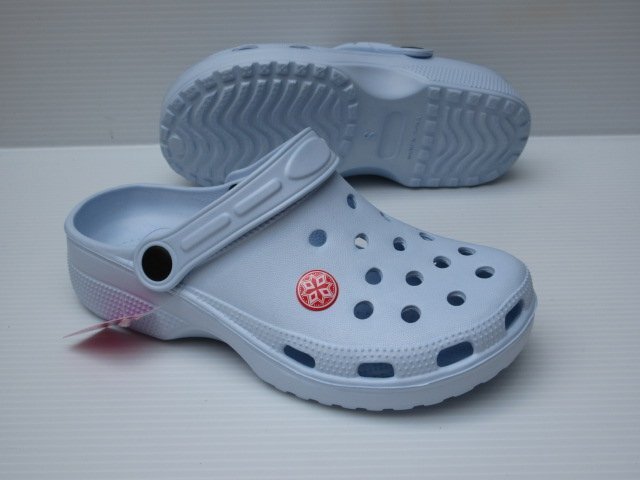 即決 M LZ56601 サックス 超軽量 つま先 カバー ガード 前かぶり 婦人 レディース サボ クロッグ 事務所 オフィス モード 履き サンダル拍卖