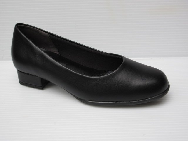 痛くならない柔らか パンプス 23.5 Furio Valentino フリオバレンチノ 1025 黒 4E 婦人 レディース 外反母趾 冠婚葬祭 フォーマル プレーン拍卖