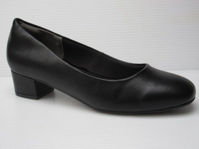 痛くならない柔らか製法 22.5 耐水素材 Saltare サルターレ 7701 黒PU 婦人 靴 レディース プレーン 冠婚葬祭 フォーマルシューズ パンプス拍卖