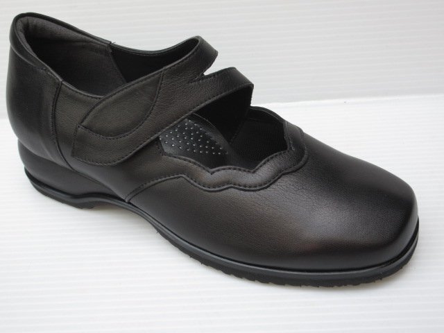 痛くならない靴 幅広 4E 25.0 MODE NINE 2362 黒 モードナイン 日本製 婦人 レディース 冠婚葬祭 フォーマルシューズ ストラップ パンプス拍卖