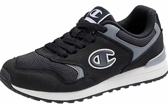 即決 22.5cm CHAMPION 足に優しい チャンピオン J307 黒 レディース キッズ ジュニア 通学 通勤 ランニングシューズ スニーカー 運動会拍卖