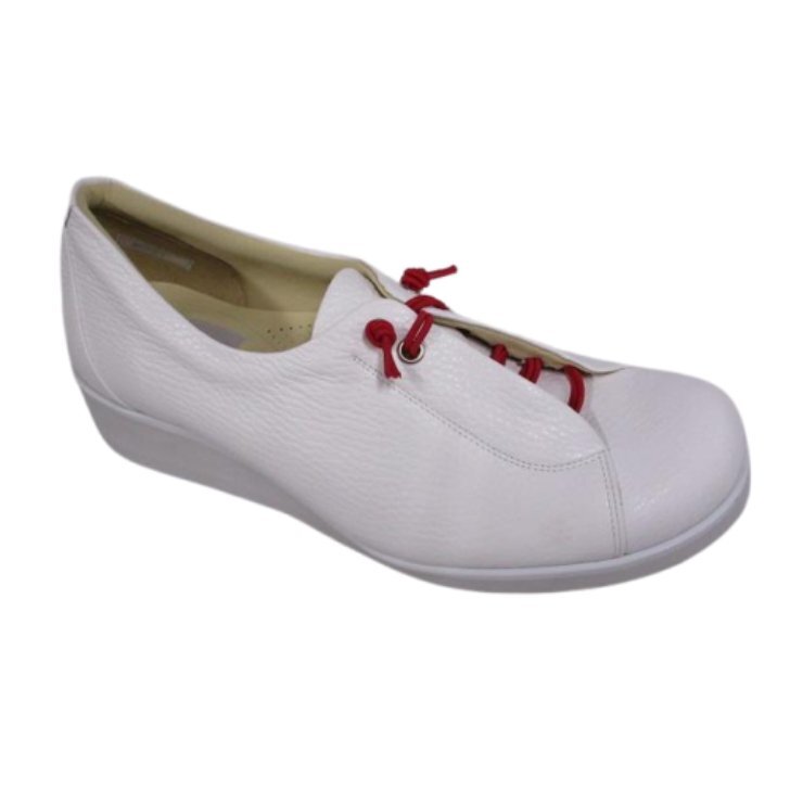 足が痛くならない柔らか幅広靴 24.5cm MORE PLUS 78391 プリ 4E 外反母趾 日本製 本革 ゴムひも式 ウォーキングシューズ 婦人 レディース拍卖