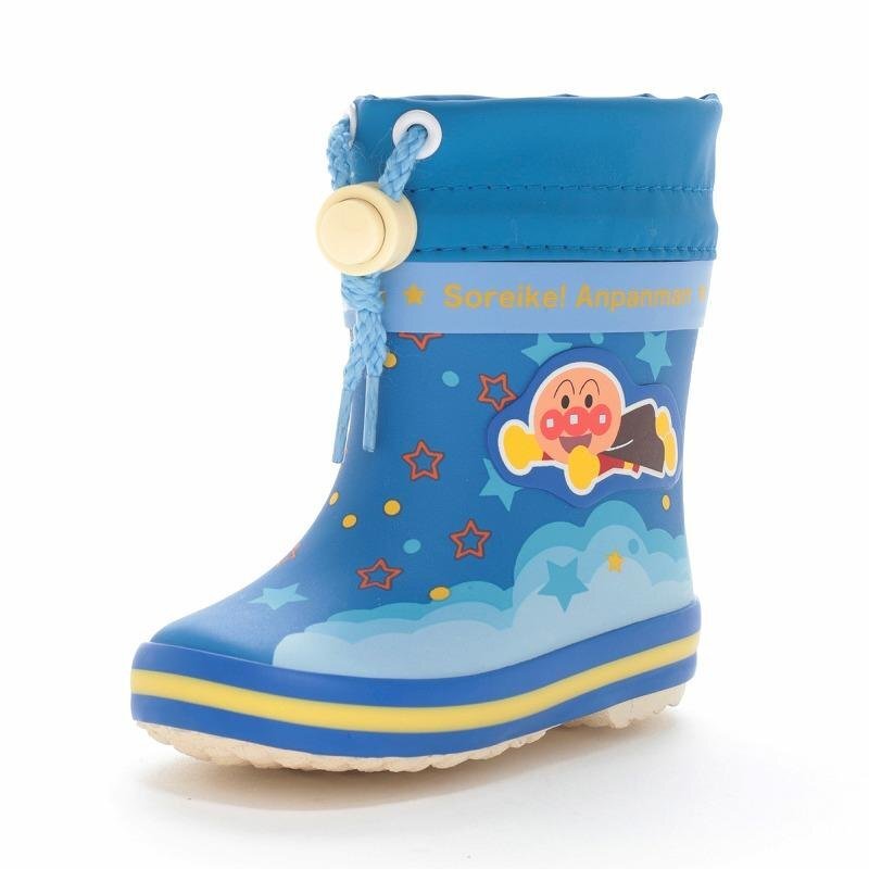 柔らか幅広 防雪 スパッツ カバー フード付き 15.0 アンパンマン BB AP26U BU 防寒 子供 キッズ ベビー ゴム 長靴 レインシューズ 雪遊び拍卖