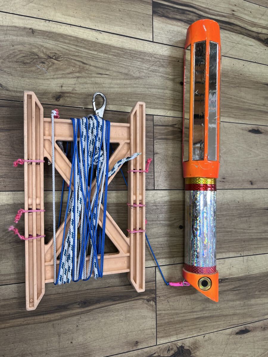 ブレイド ライトニングボルト トローリング ティーザー+ライン+糸巻セット ミラー ロング BRAID 中古拍卖