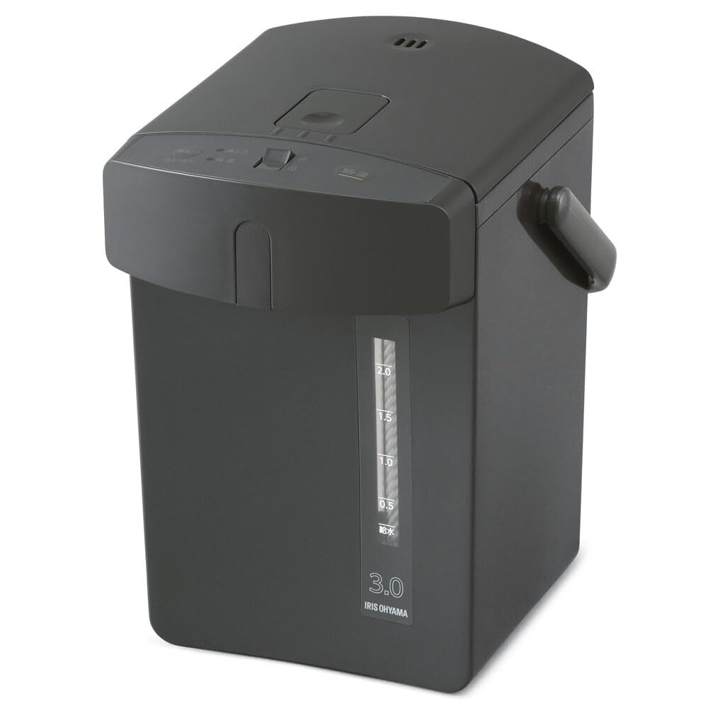 【中古】アイリスオーヤマ 電気ポット 3リットル メカ式 ブラック IMHD-230-B拍卖