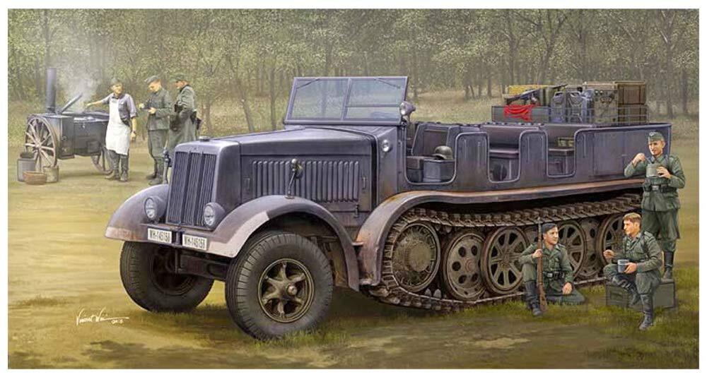 【中古】トランペッター 1/35 ドイツ軍 Sd.kfz.8/DB9 12t重砲兵ハーフトラック プラモデル 09538拍卖