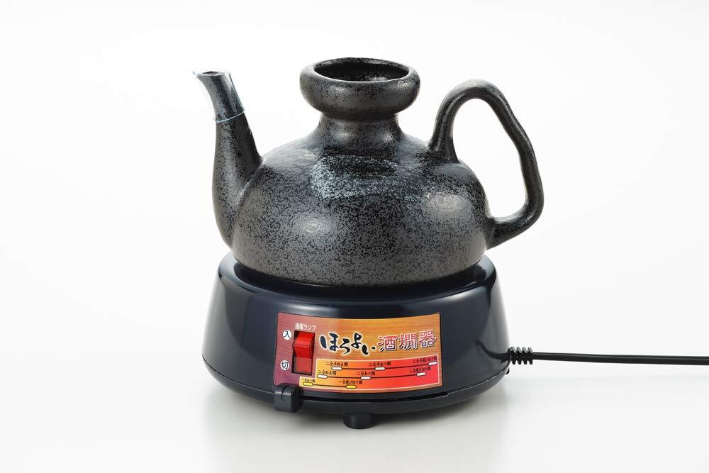 【中古】ニシヤマ 丸山 日本製 酒燗器 ほろよい 2.5合 ブラック 美濃焼 熱さを調節可能 16x16.8x7cm拍卖