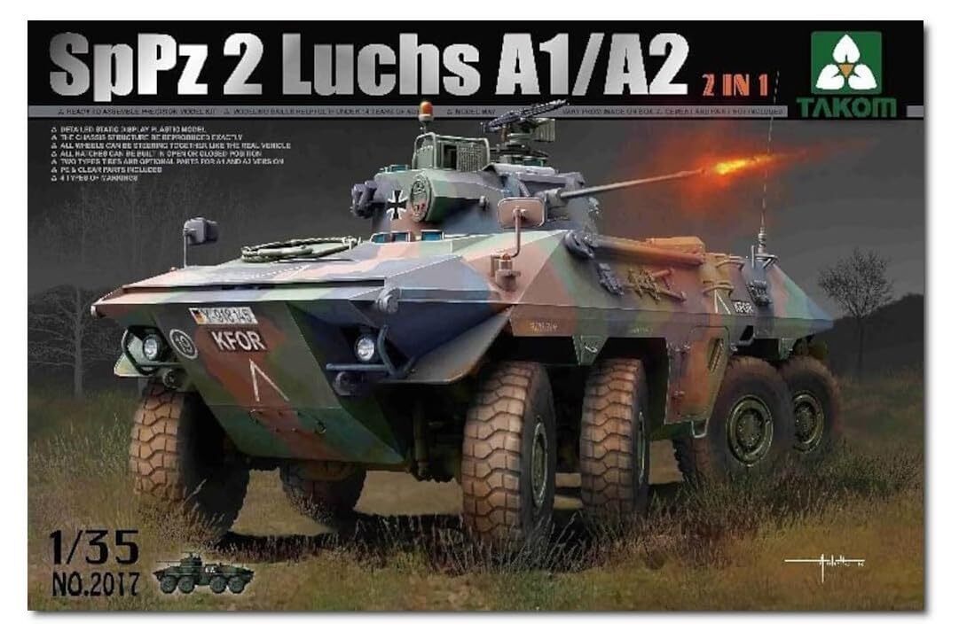 【中古】タコム(TAKOM) TAKOM 1/35 ドイツ連邦軍装輪装甲車SpPz 2 ルクス A1/A2 「2 in 1」 プラモデル拍卖