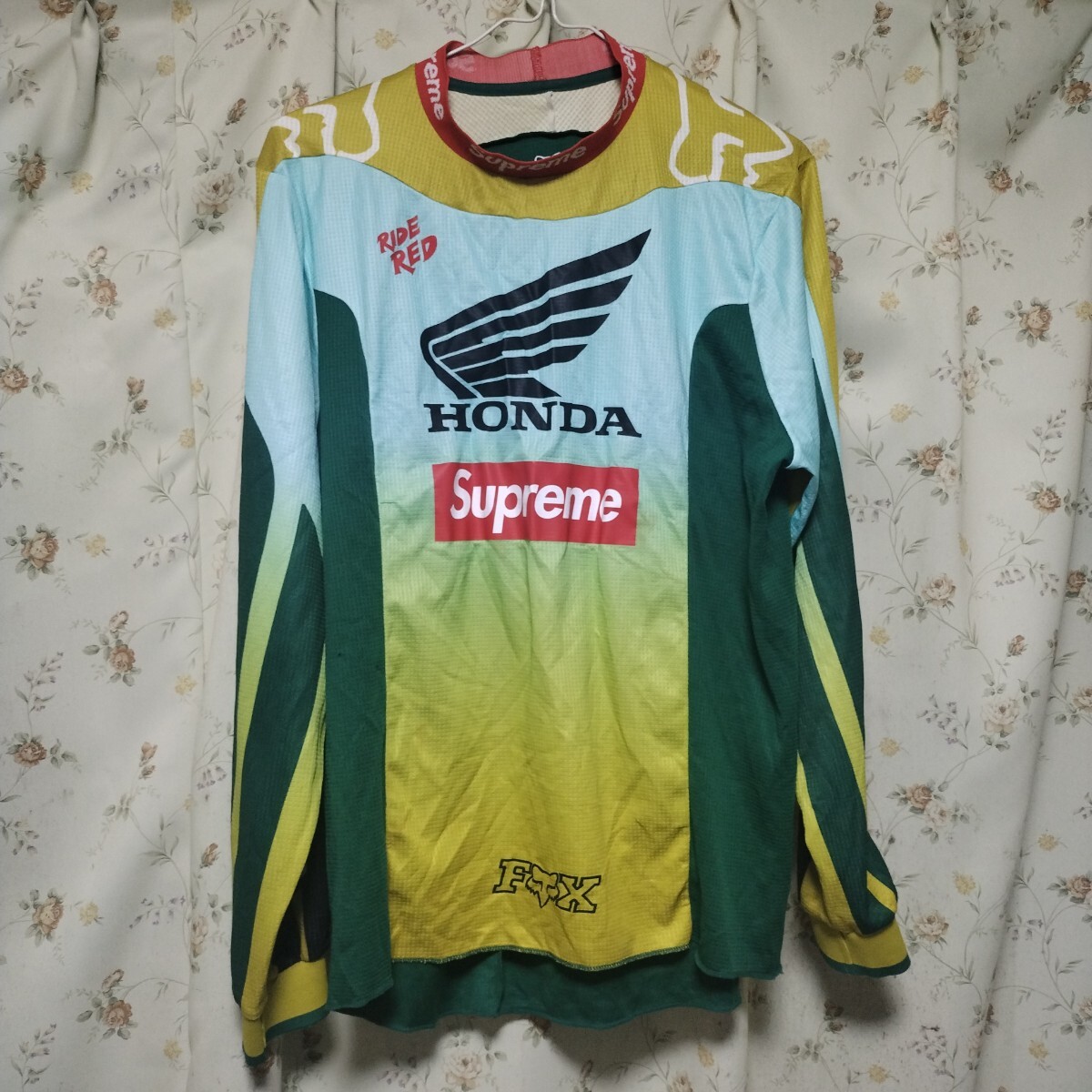 2019A/W Supreme × Honda × Fox Racing Moto Jersey Top シュプリーム ホンダ フォックス モトクロスジャージ トップ XLサイズ拍卖