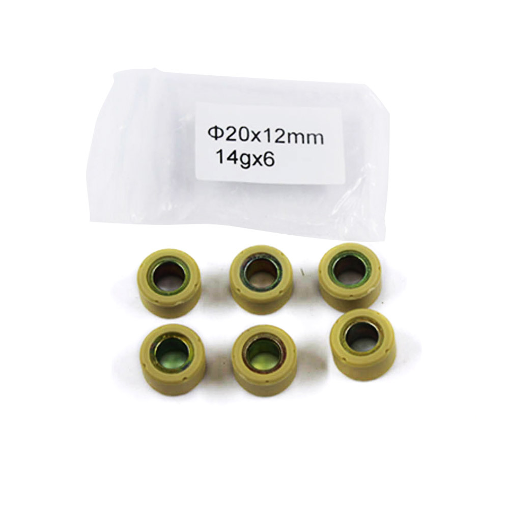 マジェスティ-125/シグナスX125/アクシストリート125/BW'S125用 14gウエイトローラー 6個 (トクトヨ)Tokutoyo拍卖