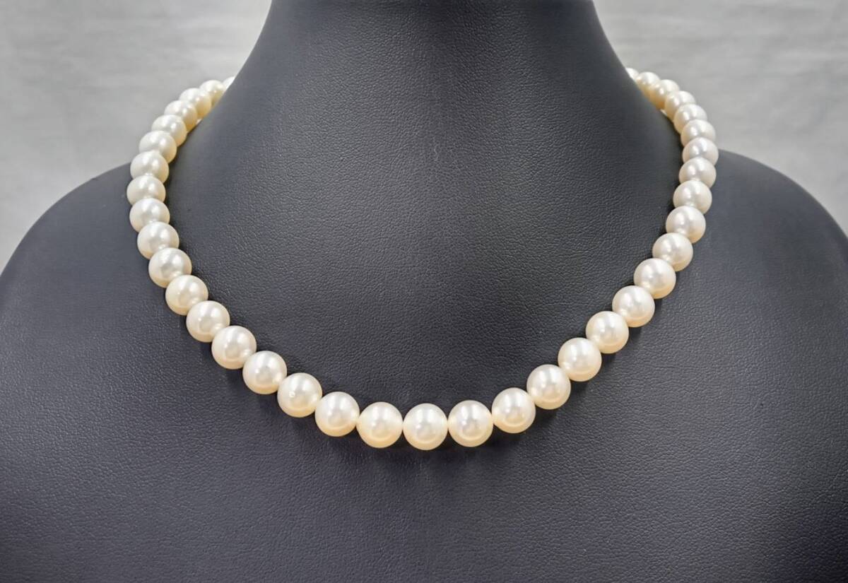 シルバー アコヤ真珠 8.0-8.5mm ネックレス 42.5cm拍卖