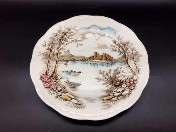 サ/ Alfred Meakin アルフレッドミーキン プレート 皿 古城 英国 /HY-1119拍卖