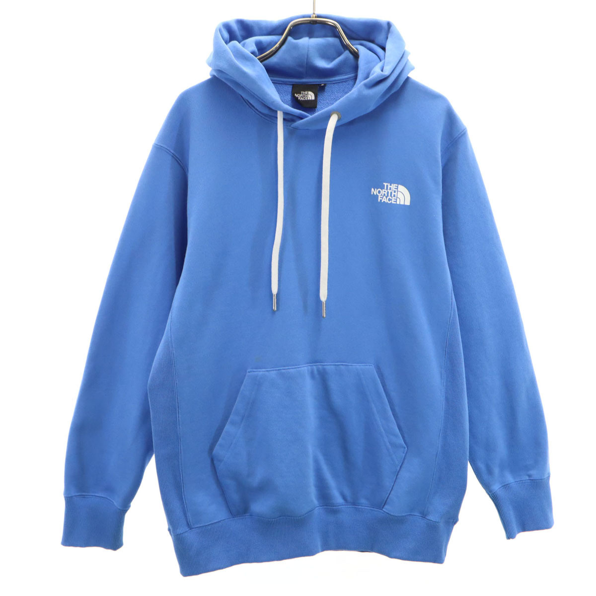 THE NORTH FACE ノースフェイス バック スクエアロゴ 長袖 スウェットパーカー S ブルー系 アウトドア NT12336 メンズ拍卖