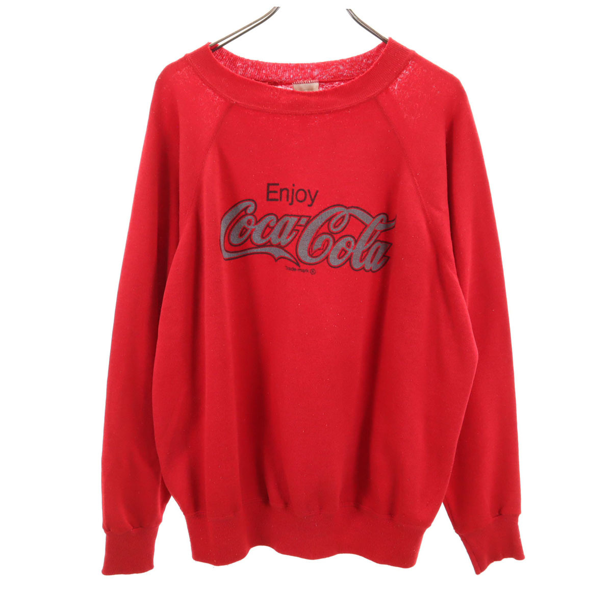 ULTRA SWEATS ウルトラスウェット 80s 90s USA製 オールド コカコーラ 長袖 スウェット トレーナー XL レッド メンズ拍卖