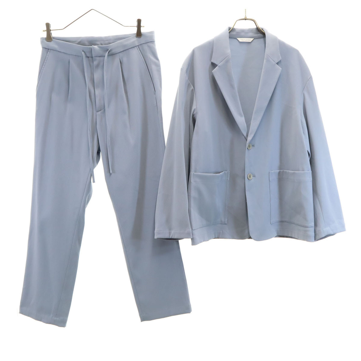 JOURNAL STANDARD ジャーナルスタンダード テーラードジャケット 上下セットアップ S ブルーグレー メンズ拍卖