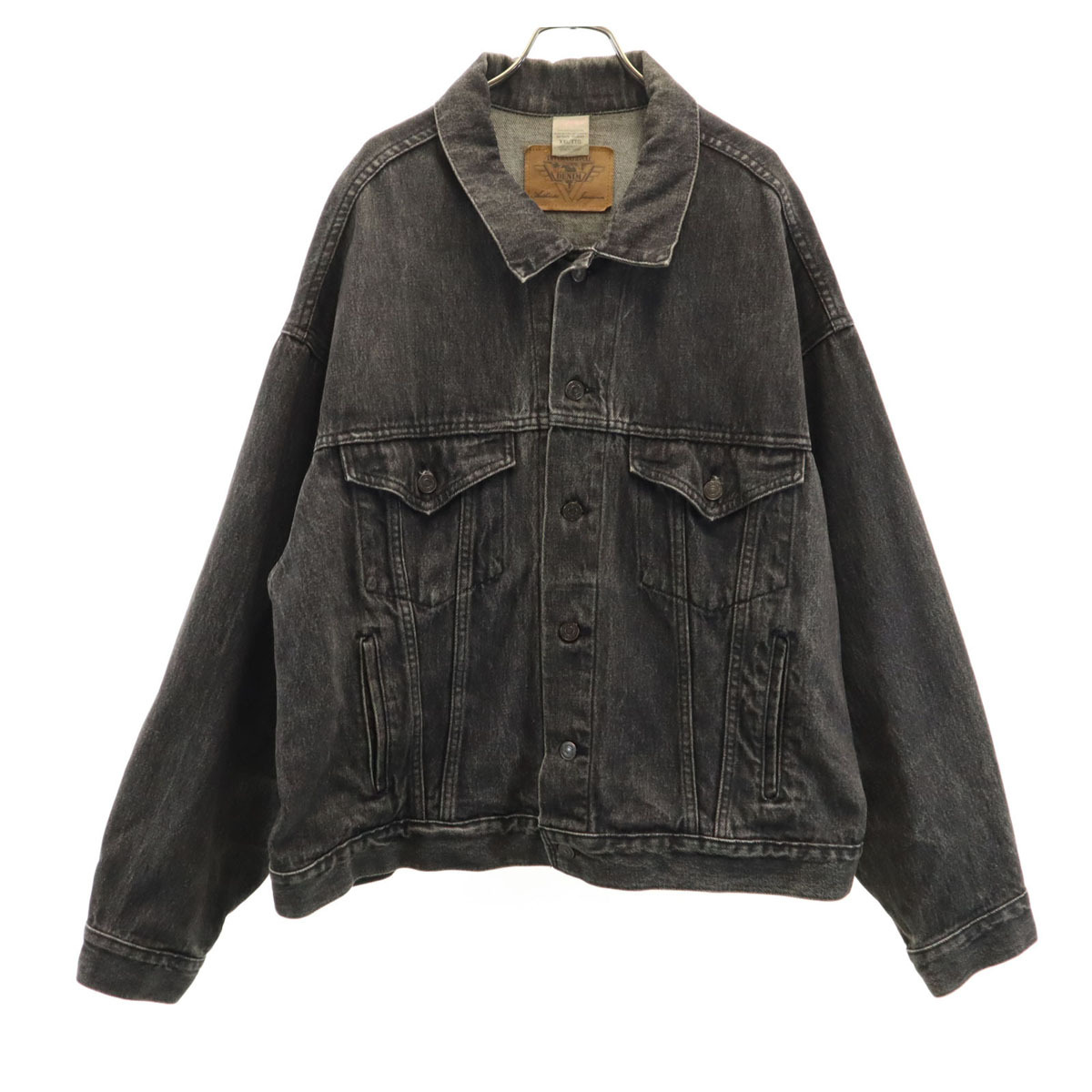 INTERNATIONAL DENIM インターナショナル デニム 90s カナダ製 オールド デニムジャケット XXL グレー ビッグサイズ レディース拍卖