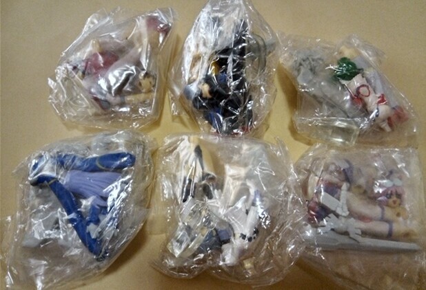 グラヴィオン 全5種+1&ソルグラヴィオン 城琉菜/立花/エィナ/リィルゼラバイア/フェイシンルー/シークレット エポック社/ガシャ A114拍卖