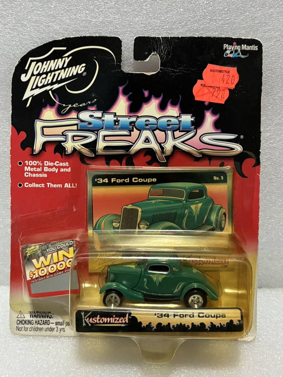 1/64 JOHNNY LIGHTNING 1934 FORD Coupe Street FREAKS拍卖