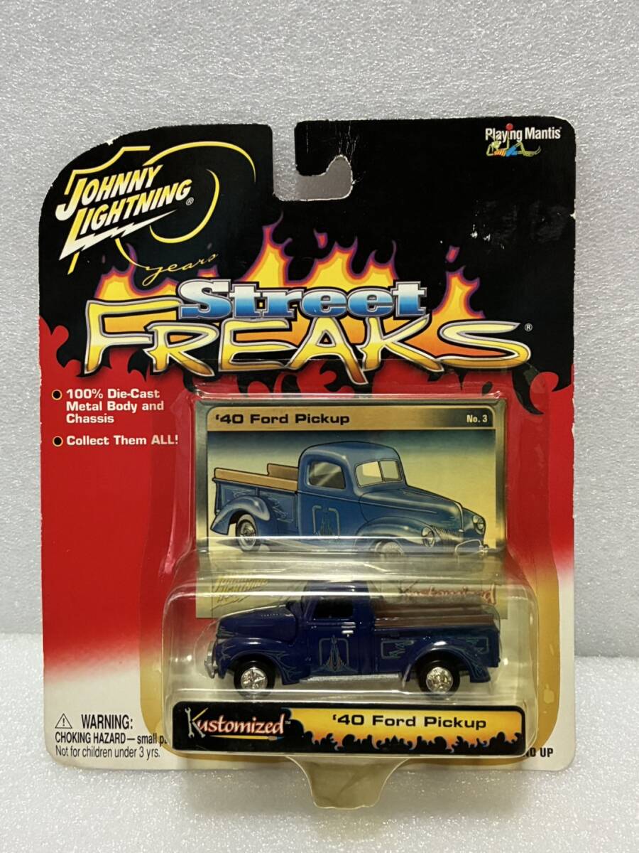 1/64 JOHNNY LIGHTNING 1940 Ford Pickup Street FREAKS拍卖