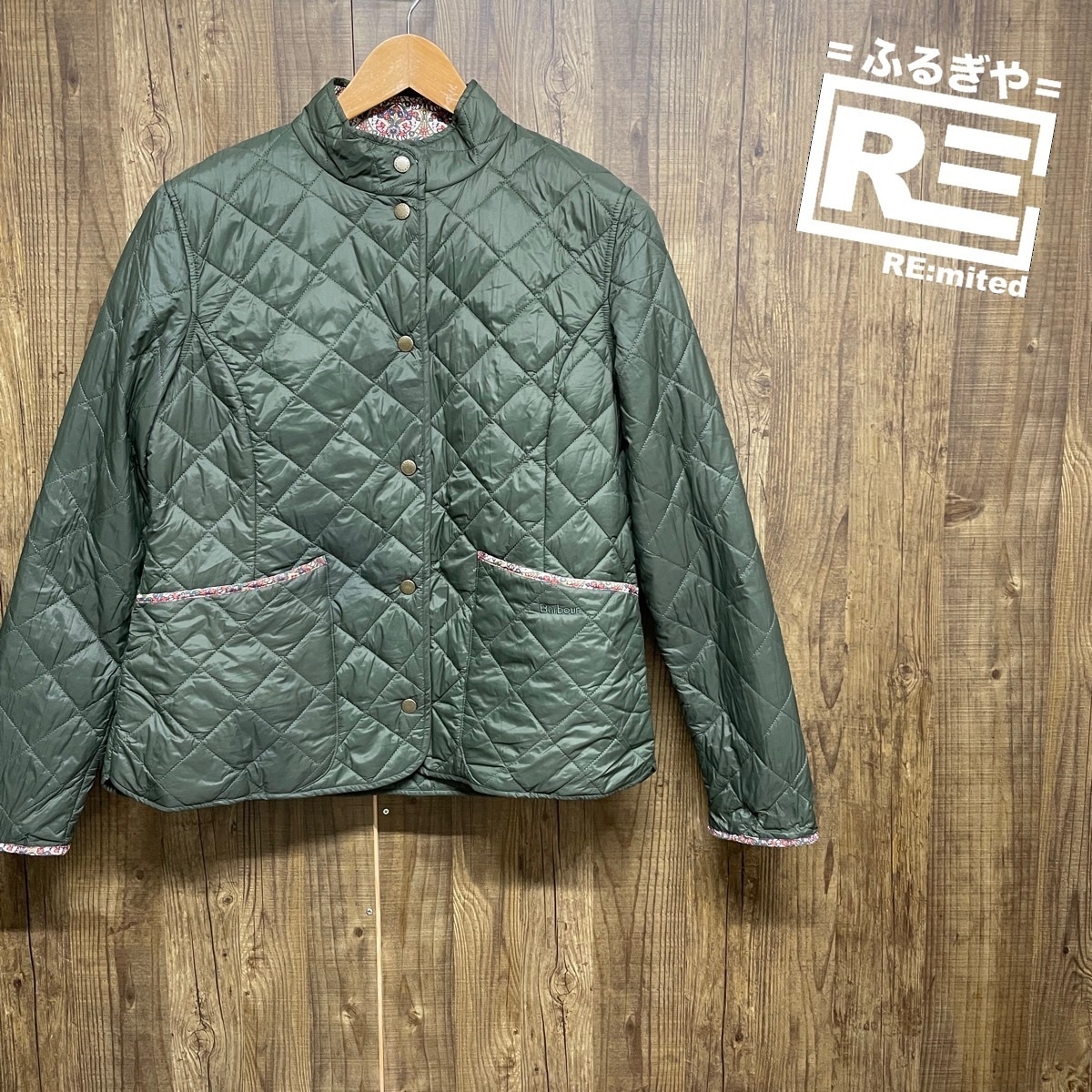 Barbour バブアー Barbour × Liberty キルティングジャケット レディースS~M相当 3374拍卖