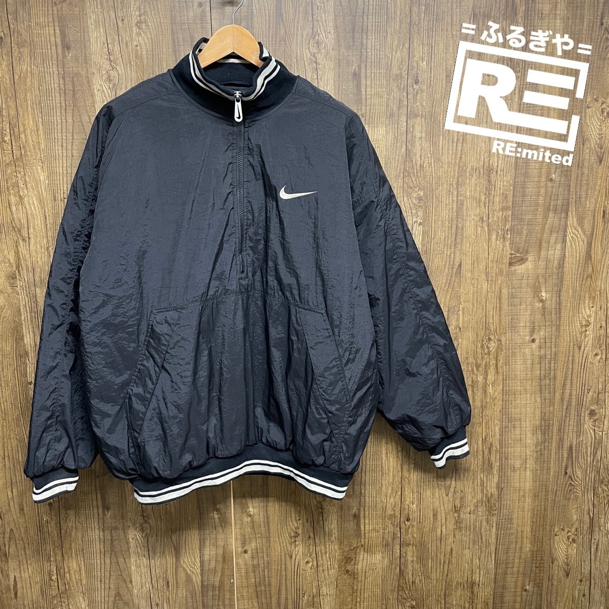XL NIKE ナイキ ナイロンプルオーバー ハーフジップ 3952拍卖