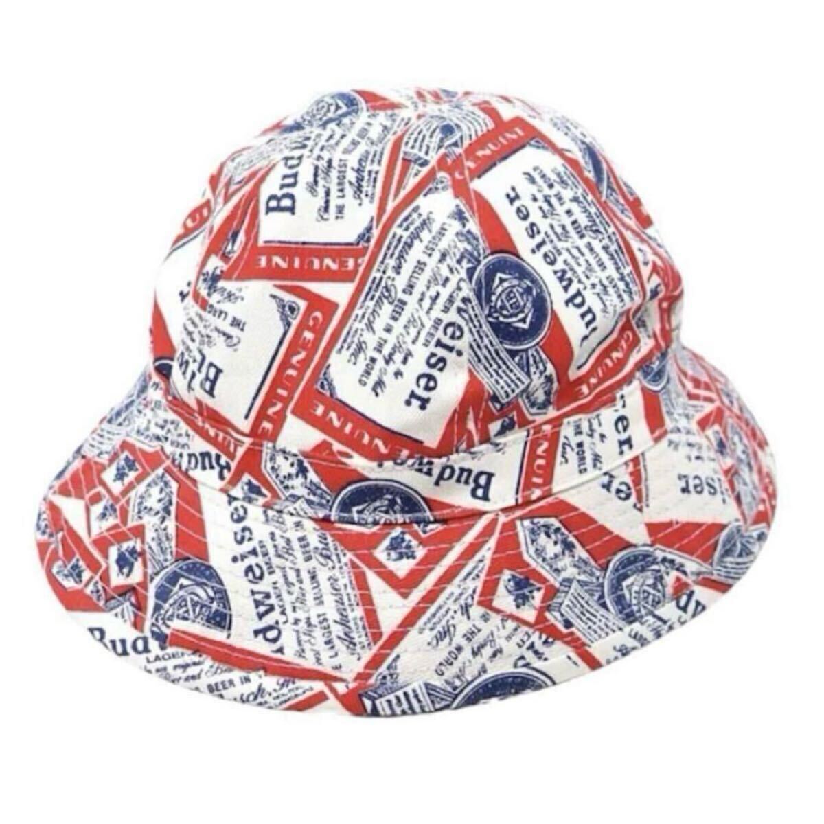 デッドストック USA製 当時物 バドワイザー ハット Budweiser 総柄 山田レン 着 80s ビール 企業物 ビア ヴィンテージ STP Vintage 90s 拍卖