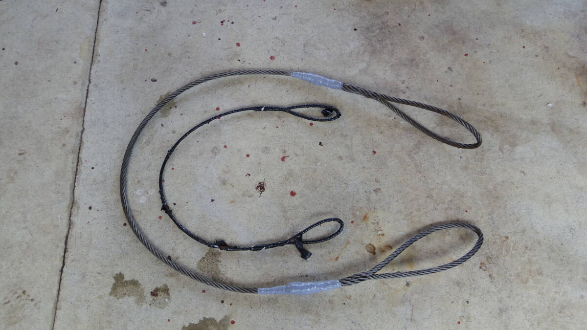 新品 台付けワイヤー 12mm-2m 1本と おまけの1本有り拍卖